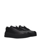 Black Leather Sneakers