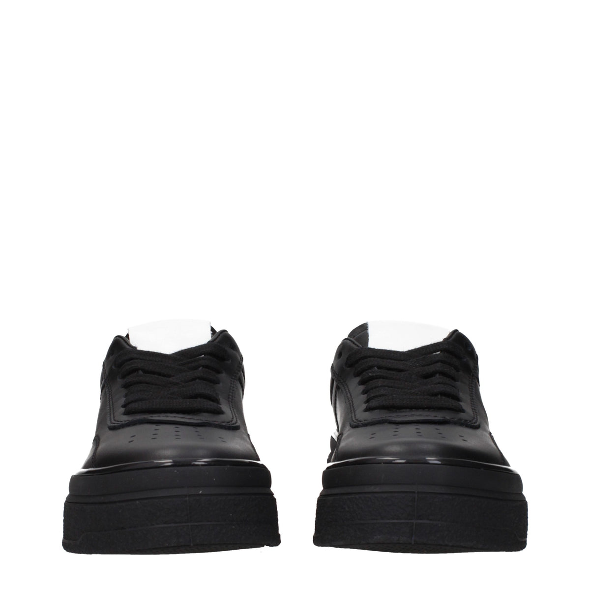 Black Leather Sneakers