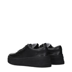 Black Leather Sneakers