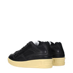 Black Leather Sneakers