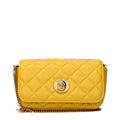 Yellow Leather Crossbody Bag
