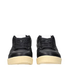 Black Leather Sneakers