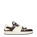 Beige Leather Sneakers