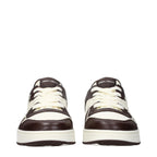 Beige Leather Sneakers