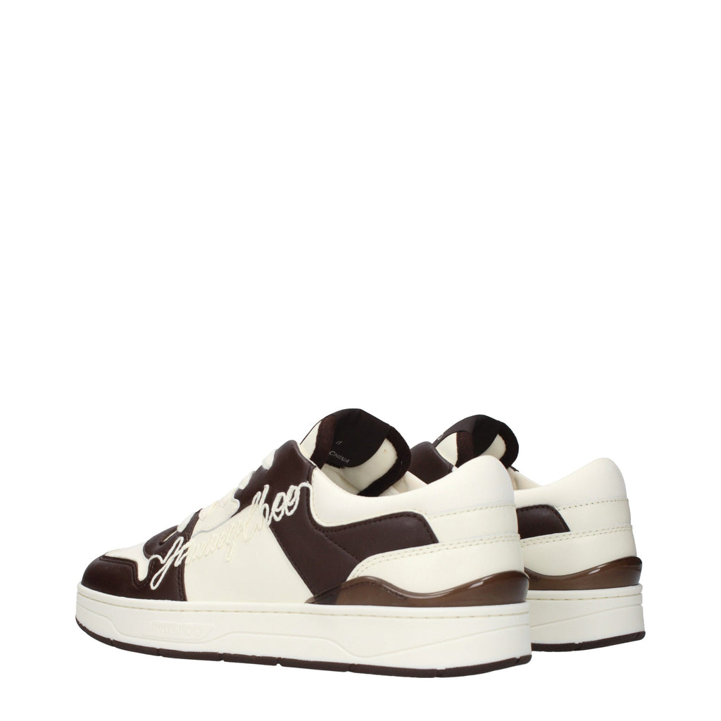 Beige Leather Sneakers