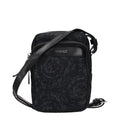 Black Fabric Crossbody Bag