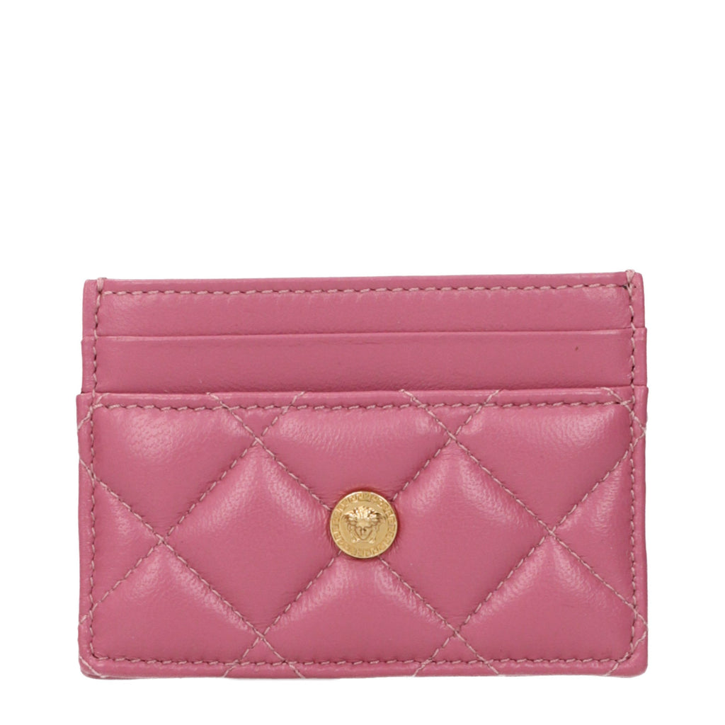 Pink Leather Document Holder