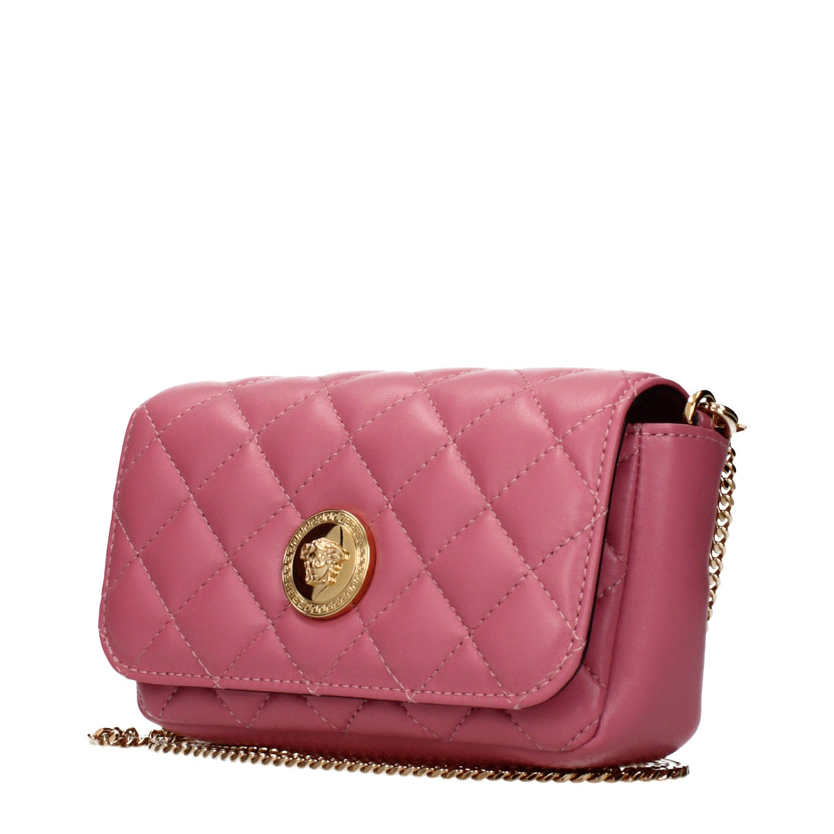 Leather Crossbody Bag – Pink