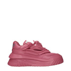 Pink Leather Sneakers