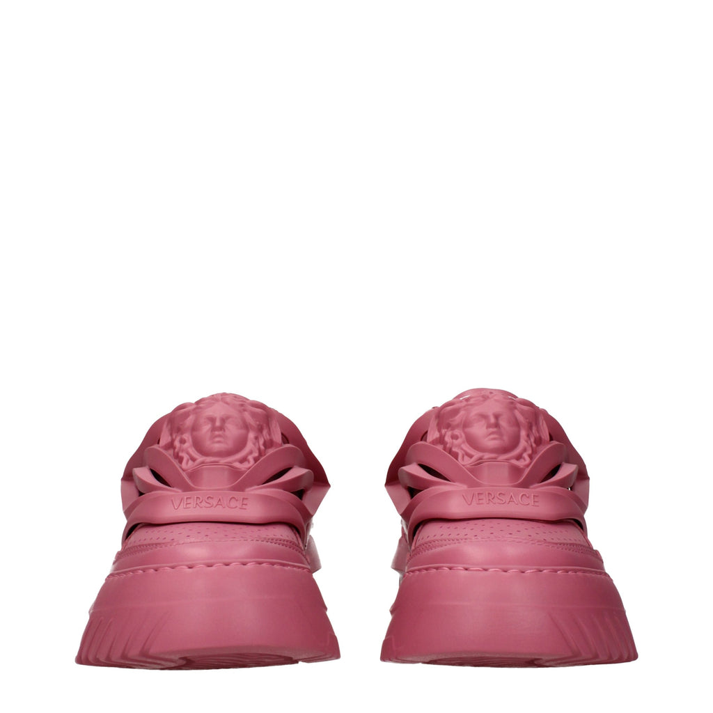 Pink Leather Sneakers
