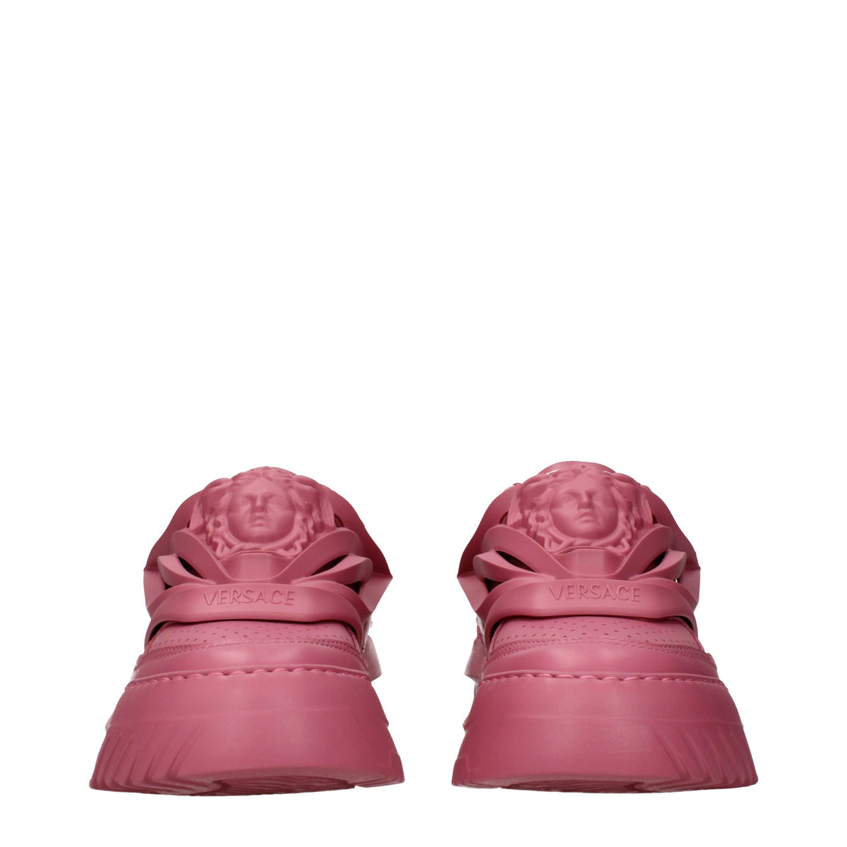 Pink Leather Sneakers