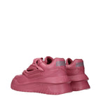 Pink Leather Sneakers