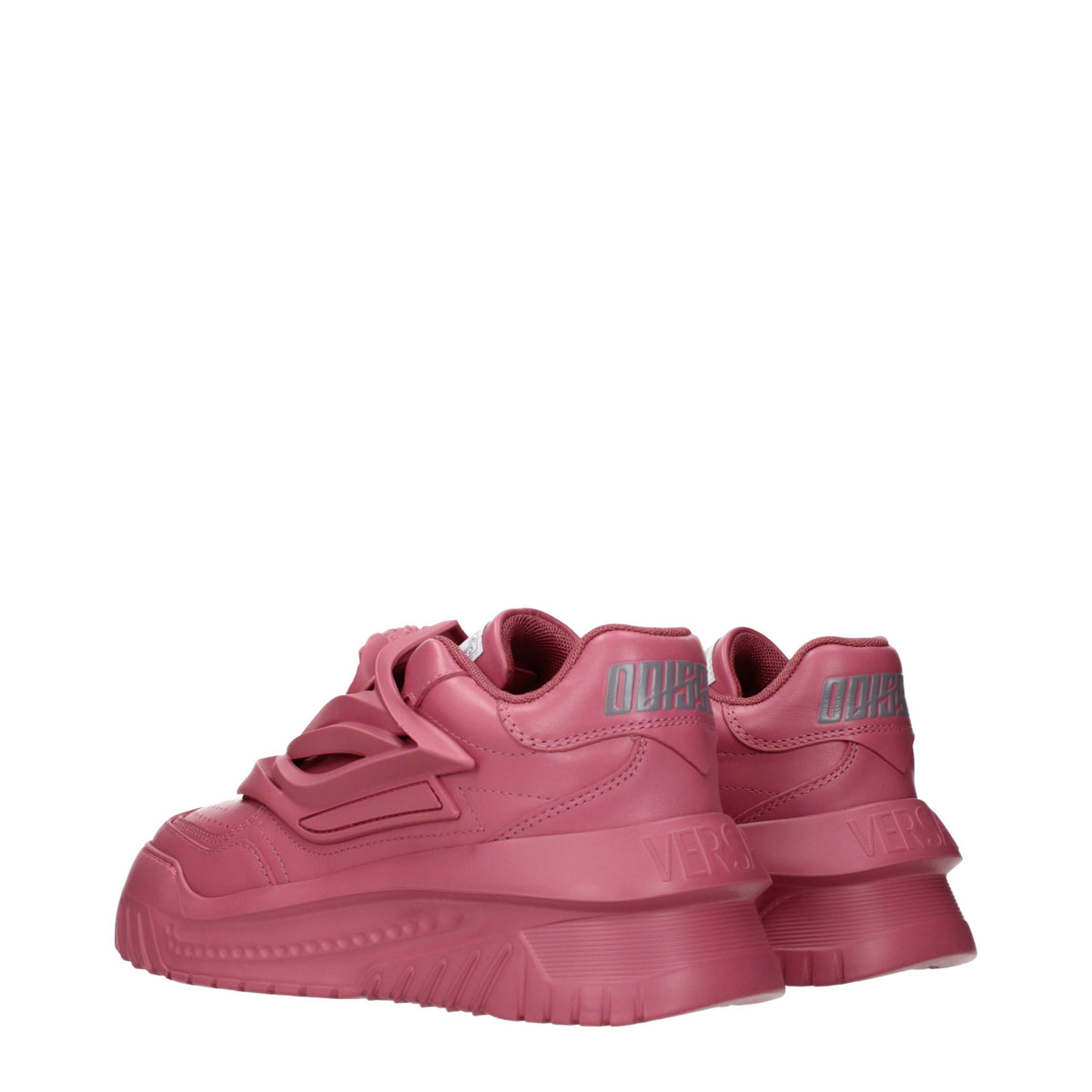 Pink Leather Sneakers
