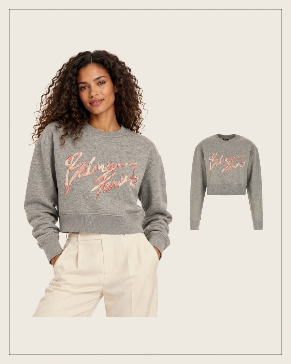 Cropped Signature Sweatshirt