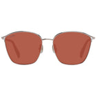 Lunettes de soleil Max Mara en métal or rose