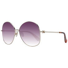 Lunettes de soleil métalliques Max Mara dorées