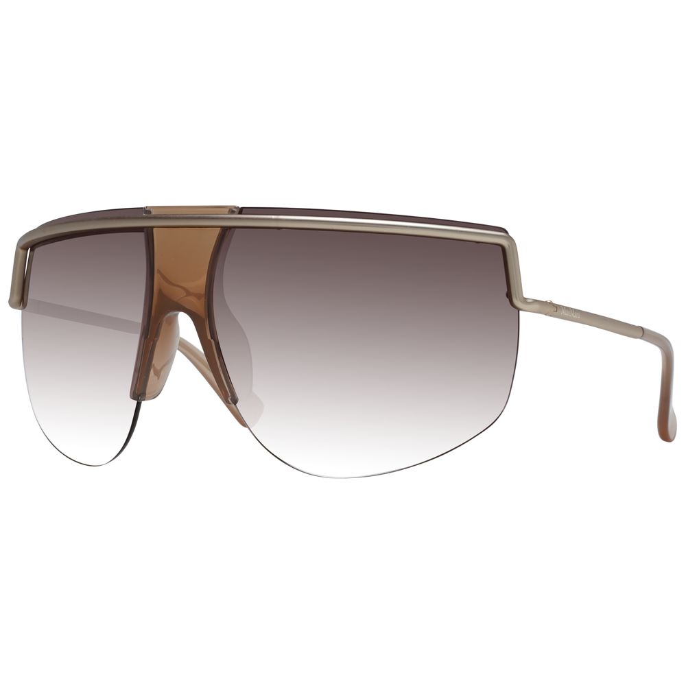Lunettes de soleil métalliques Max Mara dorées