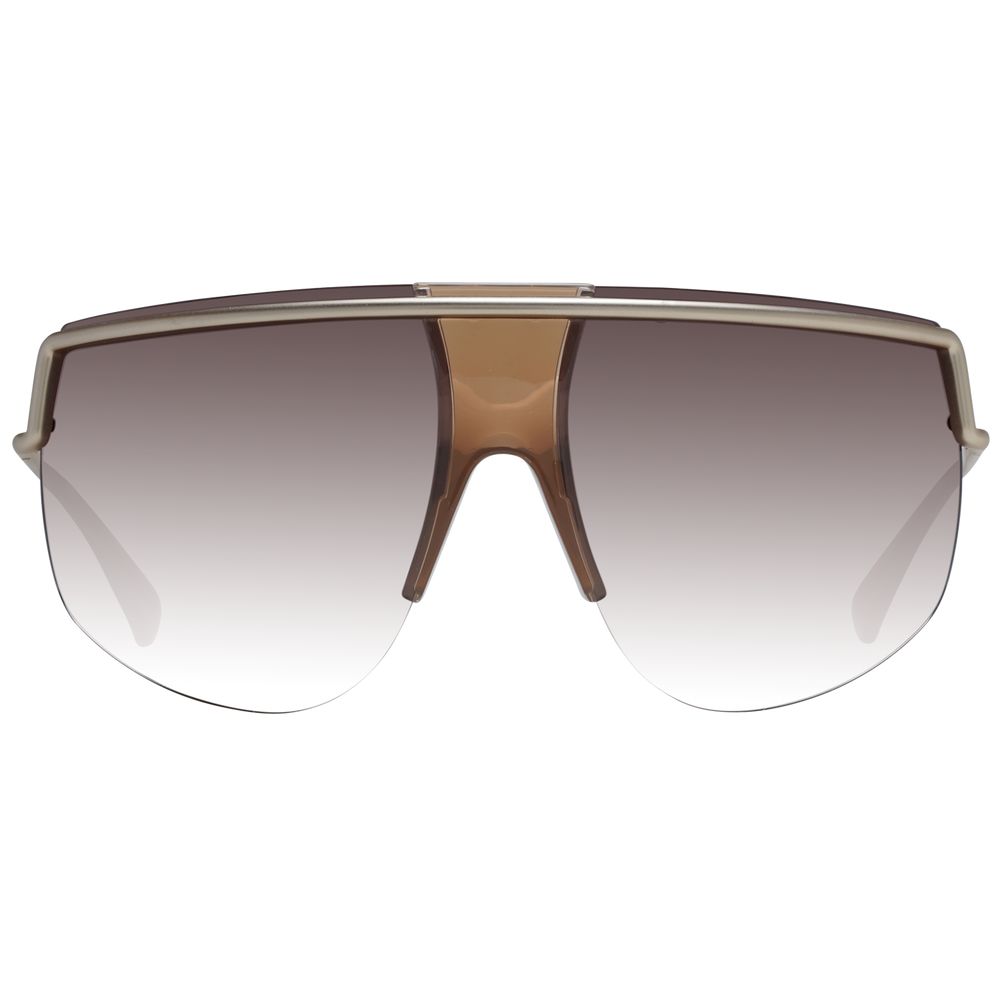 Lunettes de soleil métalliques Max Mara dorées