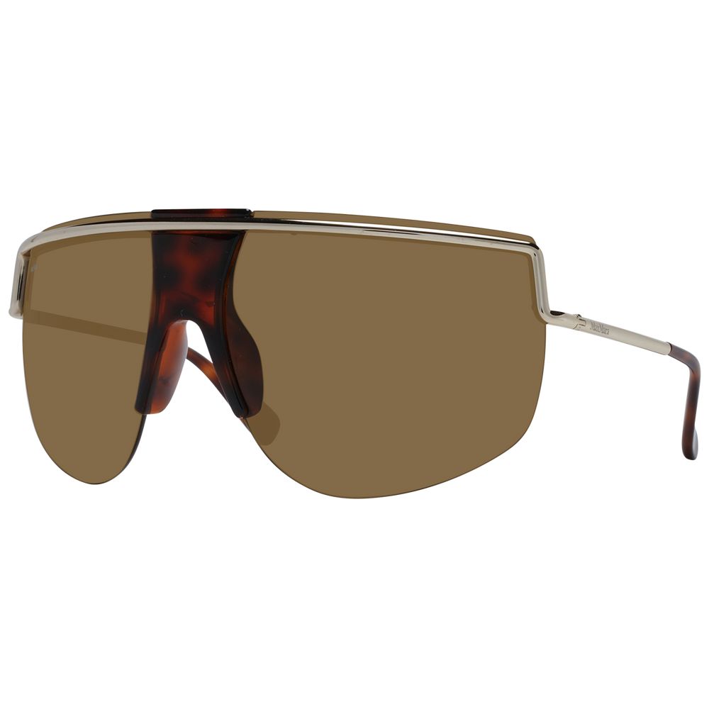 Lunettes de soleil métalliques Max Mara dorées