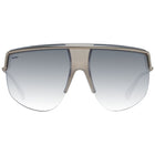 Lunettes de soleil Max Mara en métal couleur argent