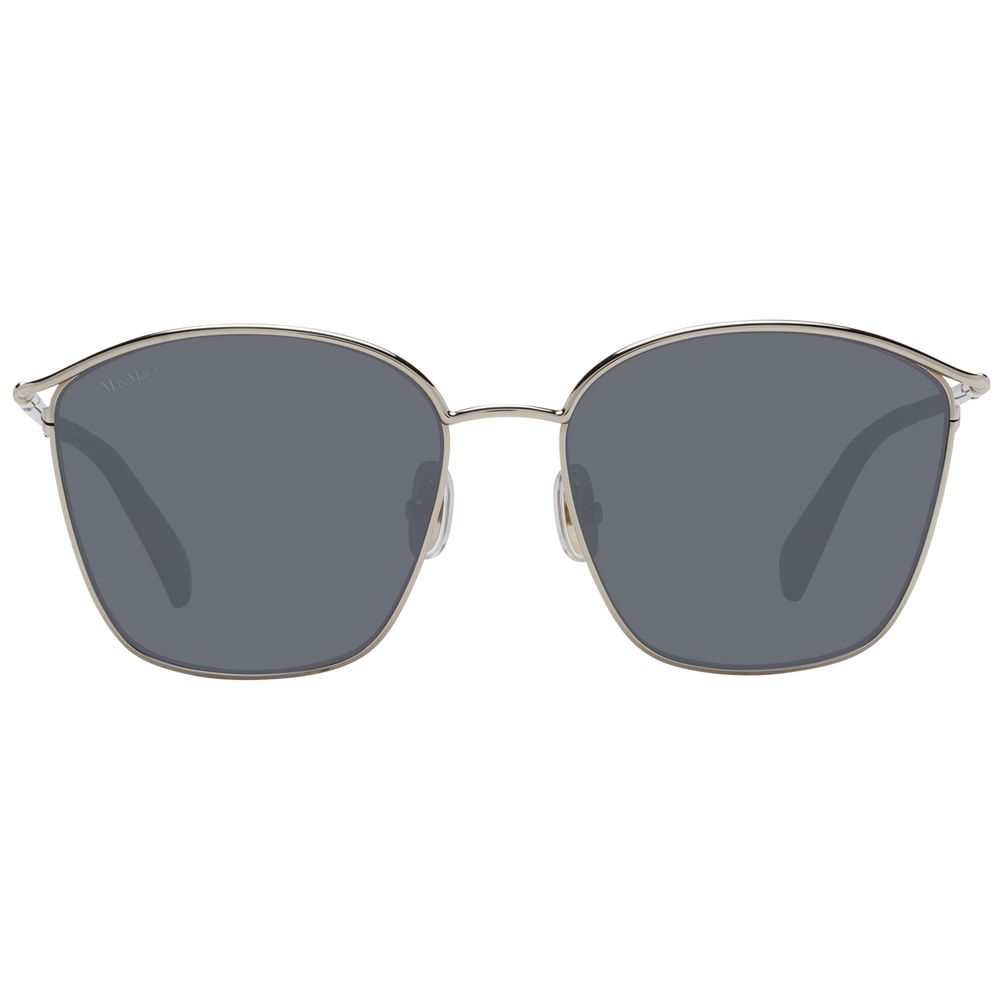 Lunettes de soleil métalliques Max Mara dorées