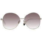 Lunettes de soleil métalliques Max Mara dorées