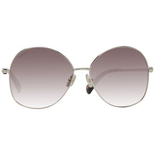 Lunettes de soleil métalliques Max Mara dorées