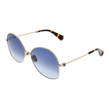 Lunettes de soleil métalliques Max Mara dorées