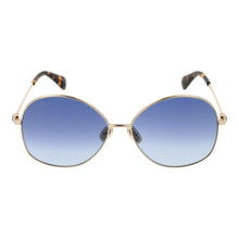 Lunettes de soleil métalliques Max Mara dorées