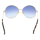 Lunettes de soleil métalliques Max Mara dorées
