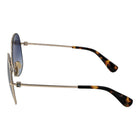 Lunettes de soleil métalliques Max Mara dorées