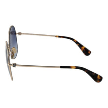 Lunettes de soleil métalliques Max Mara dorées
