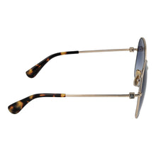 Lunettes de soleil métalliques Max Mara dorées