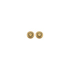 Versace Medusa Logo Earrings in Gold Metal