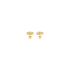 Versace Medusa Logo Earrings in Gold Metal