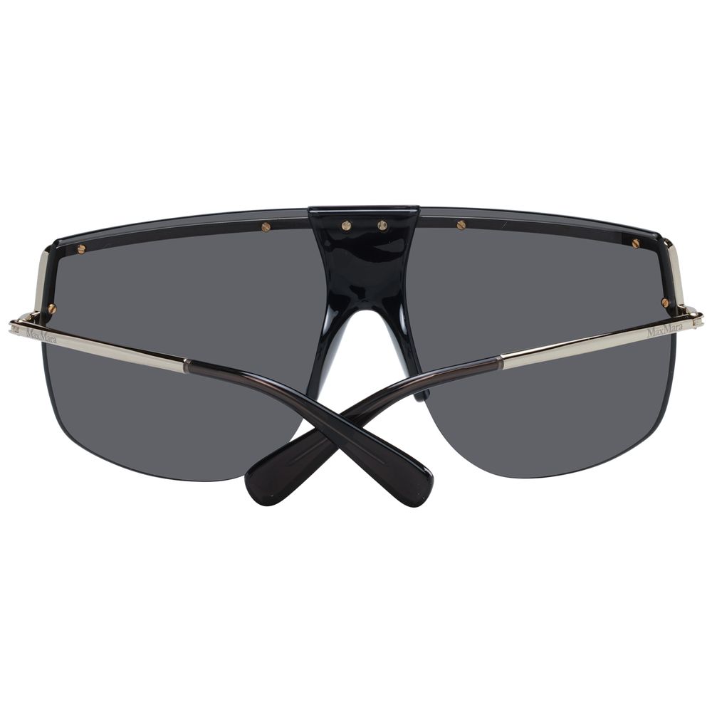 Lunettes de soleil métalliques Max Mara dorées