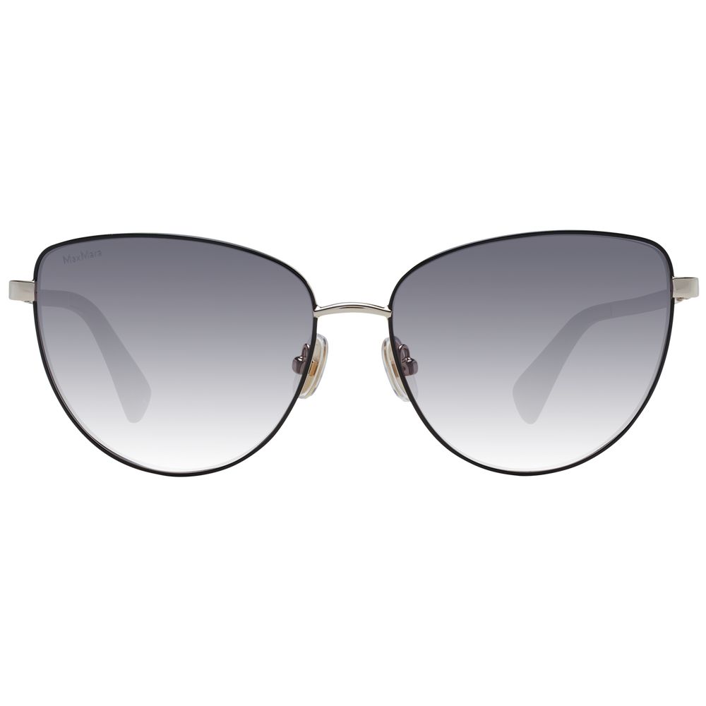 Lunettes de soleil métalliques Max Mara dorées