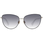Lunettes de soleil métalliques Max Mara dorées