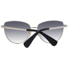 Lunettes de soleil métalliques Max Mara dorées