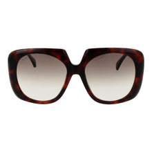 Lunettes de soleil en acétate Max Mara marron