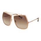 Max Mara Metal Sunglasses in Beige