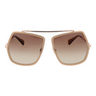 Max Mara Metal Sunglasses in Beige