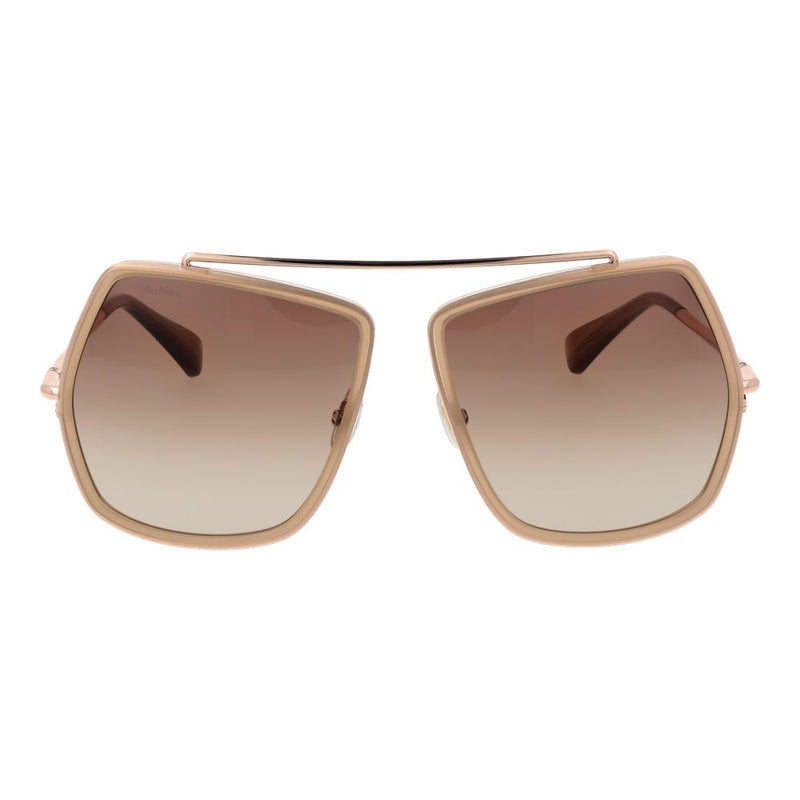 Max Mara Metal Sunglasses in Beige
