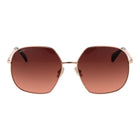 Max Mara Metal Sunglasses in Rose Gold