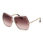 Lunettes de soleil métalliques Max Mara dorées