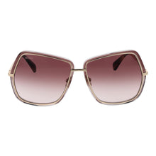 Lunettes de soleil métalliques Max Mara dorées