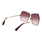 Lunettes de soleil métalliques Max Mara dorées