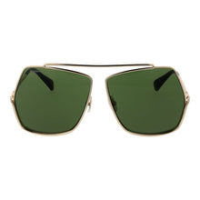 Lunettes de soleil métalliques Max Mara dorées