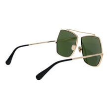 Lunettes de soleil métalliques Max Mara dorées