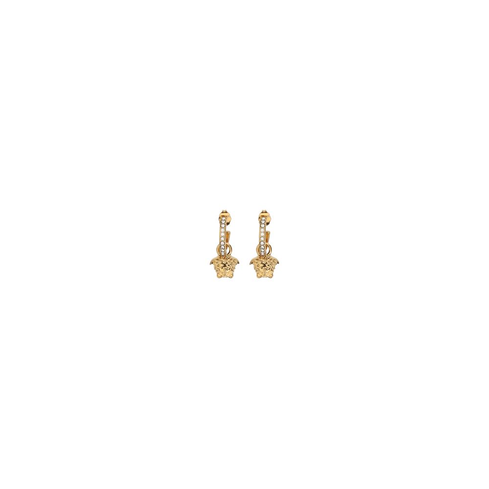 Versace Medusa Drop Earrings in Gold Metal
